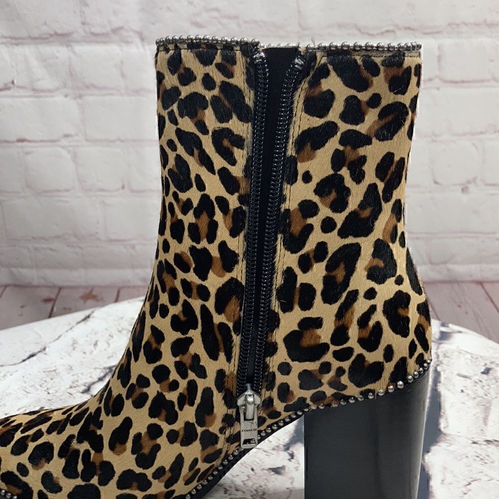 COACH calf hair leather Drea Women’s Bootie NIB 7.5 - Picture 8 of 11